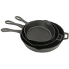 Bayou Classic 3-Pc Skillet Set - 10-In 12-In 14-In