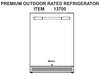 13710 Gasket for Bull Premium Refrigerator (Model 13700)