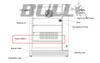 13708 Glass Shelf for Bull Premium Refrigerator (Model 13700)