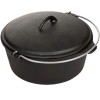 Cajun Classic - 4.5 Qt Cast Iron Dutch Oven Pot Pre-Seasoned  