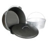 Cajun Classic -  20 Qt Cast Iron Dutch Oven Pot w/Basket Pre-Seasoned