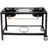 Cajun Classic - 2 Burner Stove on Wheel Cart - High Pressure