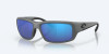 Costa Fantail Sunglasses - Matt Grey W/Blue Mirror