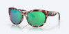 Costa Maya Sunglasses - Shark Coral Tort - Green/Mirror