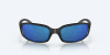 Costa Brine Sunglasses - Black Matte w/Blue Mirror