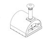66047 Bull Pizza Oven Ceramic Stone (Model # 66024 & 66040)