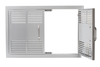 44570 - 30" Vented Double Door, Stainless Steel