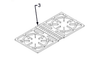 60111 Double Side Burner Grate Divider Only (Model # 60088/60099)
