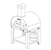 66104 Bull Gas Fired Pizza Oven Temperature Gauge (Model # 77650)