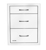 Bull Stainless Steel Triple Drawer System w/ Reveal