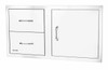 Bull 38" Door/Drawer Combo (2 Drawers) w/ Reveal