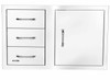 Bull 38" Door/Drawer Combo (Triple Drawer) w/ Reveal