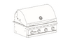 44300 - Front Hood for Urban Island Bronco Grill (Model 48108/48109)