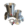 30 Qt Turkey Fryer Pot With Drain Valve