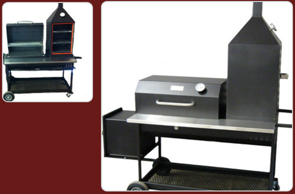 PM 75 With Upright Smoker & Adjustable Charcoal Rack Goodwood Hardware