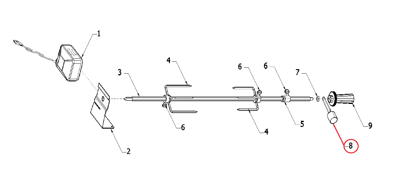 16586 Bull Rotisserie Kit Counter Balance Goodwood Hardware