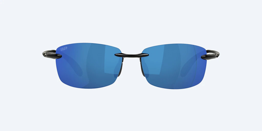 Costa Ballast Sunglasses Black w/Blue Goodwood Hardware