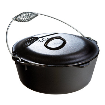 Bayou Classic 20 qt Cast Iron Dutch Oven with Basket