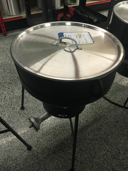 Carolina Cooker® Aluminum Lid to fit 10 Gallon Cast Iron Pot & Burner Stand