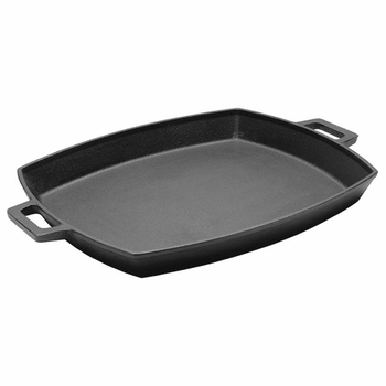 Bayou Classic 7415 6 qt. Cast Iron Oval Roaster with Lid