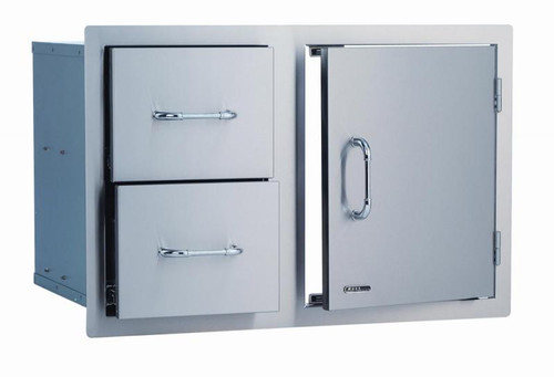 30" Stainless Steel Door/Drawer Combo