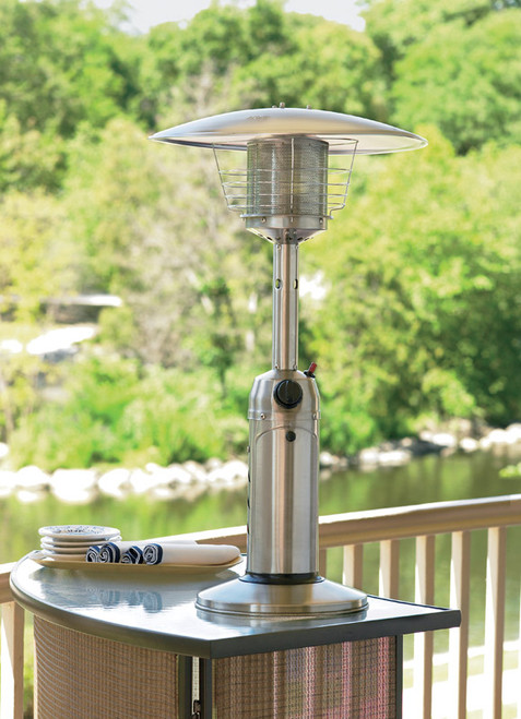 Portable Propane Patio Heater 11000 BTU Metallic