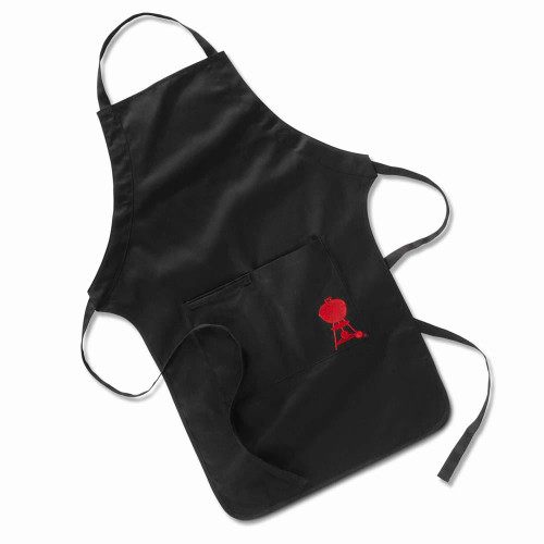 Weber BBQ Apron Black with Red Kettle