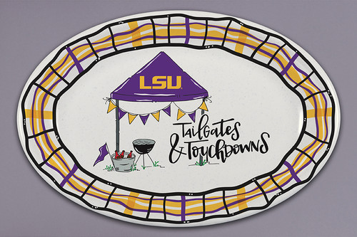 LSU HW 18x12 Oval Platter LSU HW 18x12 Oval Platter
