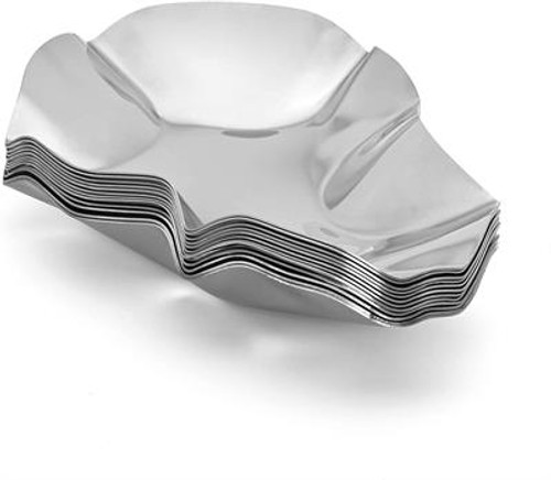 Stainless Steel Oyster Shells - 12 Pack