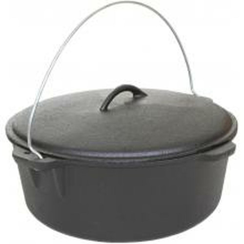 16 Qt Cast Iron Dutch Oven - Pre-Seasoned 16 Qt Cast Iron Dutch Oven - Pre-Seasoned