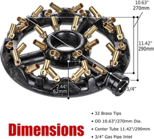 High Performance 32 Tip Multi Jet NG Burner