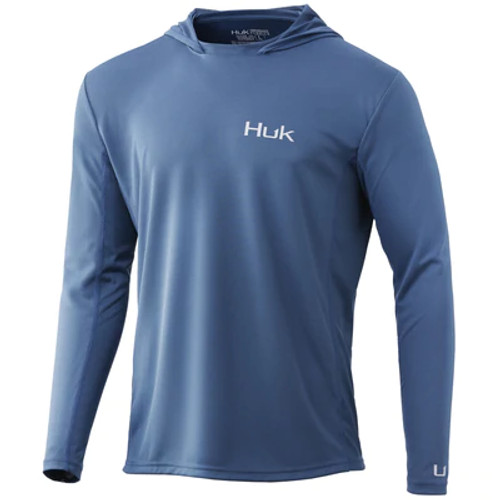 HUK ICON X HOODIE - TITANIUM BLUE