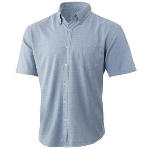 HUK Cross Dye Teaser - Short Sleeve - Blue Fog