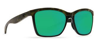 Costa Anaa Sunglasses(Womens) - Olive Tort/Black Green 