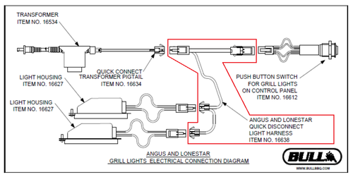 16638 Quick Disconnect Light Wire Harness