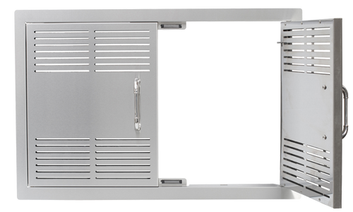 Bull 30" Stainless Steel Vented Double Doors w/ Reveal Bull 30" Stainless Steel Vented Double Doors w/ Reveal