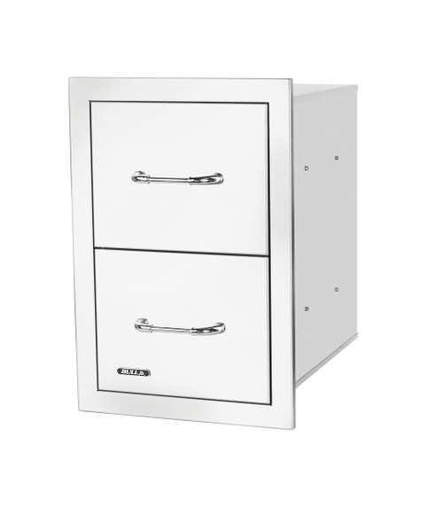 Bull Stainless Steel Double Drawers w/ Reveal