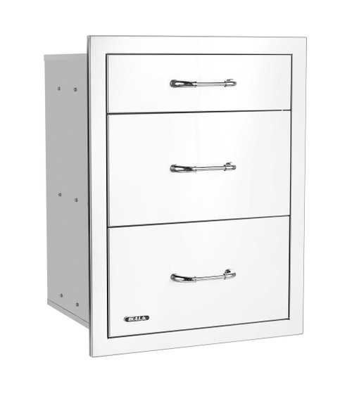 Bull Stainless Steel Triple Drawer System w/ Reveal Bull Stainless Steel Triple Drawer System w/ Reveal