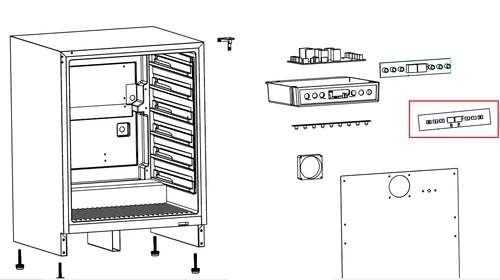 12103 Digital Control Panel for Bull Deluxe & Double Drawer Outdoor Refrigerators