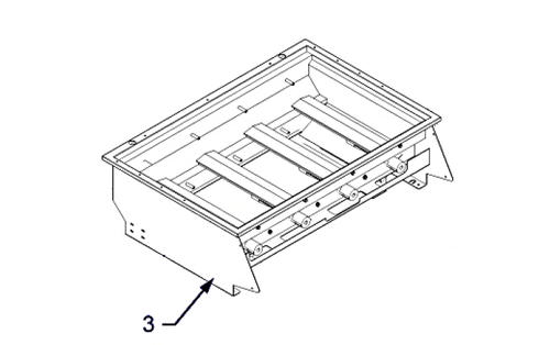 44302 Insert Assembly for Bull's Urban Island 4 Burner Grill