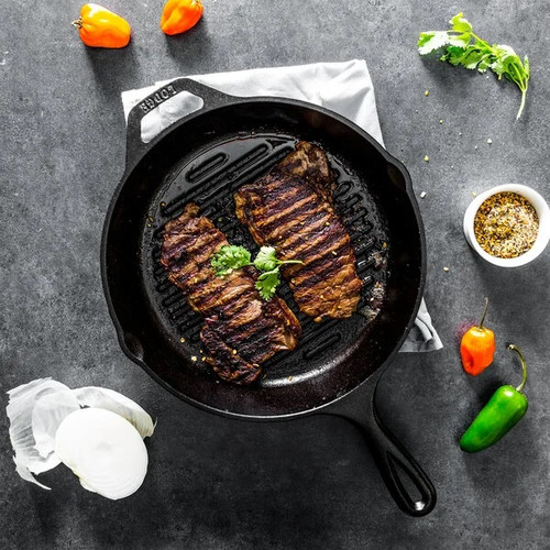 Cast iron grill pan
