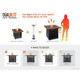 Endless Summer Donovan Transitional Propane Fire Pit 31 in. H x 38 in. W x 38 in. D Steel