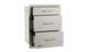 Stainless Steel Triple Drawer System