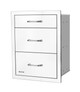 Bull Stainless Steel Triple Drawer System w/ Reveal