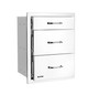 Bull Stainless Steel Triple Drawer System w/ Reveal