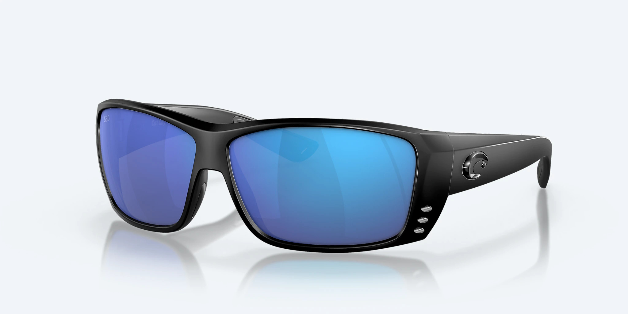 Costa Cat Cay Sunglasses - Blackout w/Blue Mirror - Goodwood  display picture 3