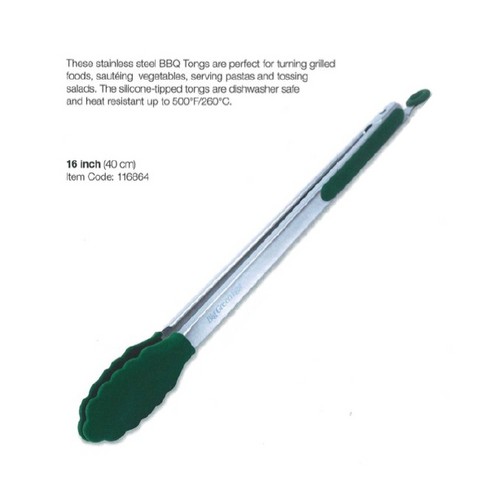 Big Green Egg Silicone Tongs, 12 inch