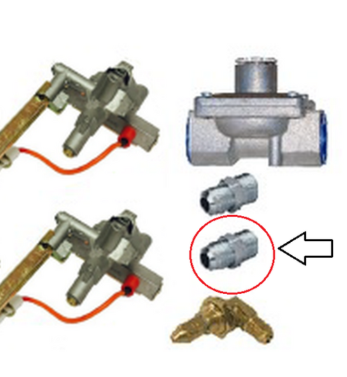 16599 Natural Gas Regulator Adapter for Bull Grills Goodwood Hardware