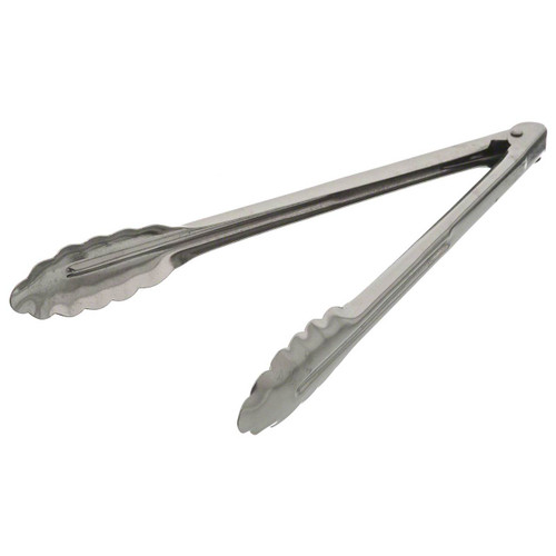 12" Stainless steel tongs heavy duty Goodwood Hardware