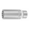 Bi-hex socket, 3/8 inch, long imperial version 3/4 in